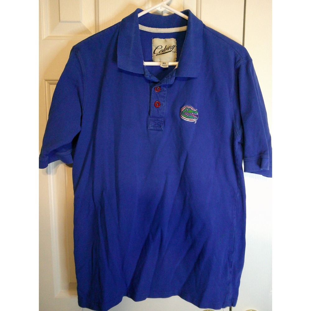 Vintage Colony Polo Shirt Florida Gators Embroidered Logo‎ Short Sleeve XL